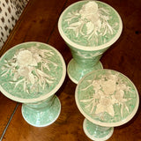 Aptware Vase Green with Flowers Sm and Med