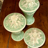 Aptware Vase Green with Flowers Sm and Med