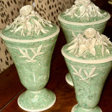 Aptware Vase Green with Flowers Sm and Med
