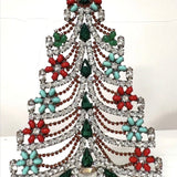 Czech Rhinestone Christmas Tree