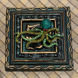 Painted Frame with Sparkle Octopus