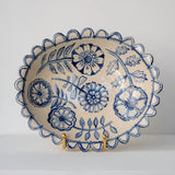 Laura Winstone Floral Oval Bowl