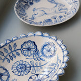 Laura Winstone Floral Oval Bowl