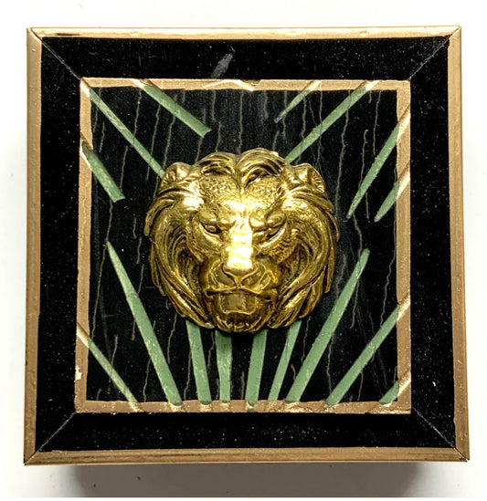 Lacquered Frame with Lion on Coromandel