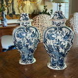 Antique Delft Garniture Vases - Pair