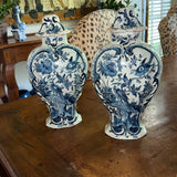 Antique Delft Garniture Vases - Pair