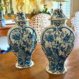 Antique Delft Garniture Vases - Pair