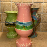 Pink Scene Surround Vase | Dee Barnes