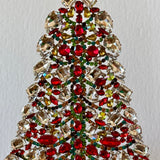 Czech Rhinestone Christmas Tree