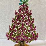 Czech Rhinestone Christmas Tree