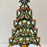 Czech Rhinestone Christmas Tree