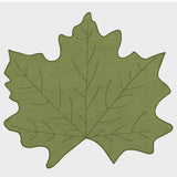 La Gallina Matta Maple Leaf Placemat | Green Set of 12