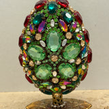 A 3-D Double Sided Czech Rhinestone Egg