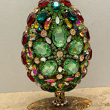 A 3-D Double Sided Czech Rhinestone Egg