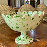 Scalloped Bowl on Stand