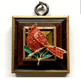 Wooden Frame with Cardinal