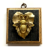 Bourbon Barrel Frame with Grande Bee on Leaf