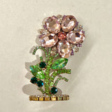 Spring Czech Rhinestone Flower