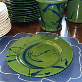 Christopher Spitzmiller Ceramic Cachepot | Green & Blue