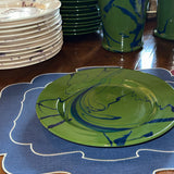 Christopher Spitzmiller Dinner Plates Set of 12 | Green & Blue
