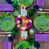 Christopher Spitzmiller Dinner Plates Set of 12 | Green & Blue