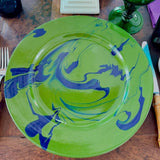 Christopher Spitzmiller Dinner Plates Set of 12 | Green & Blue