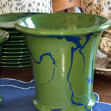 Christopher Spitzmiller Ceramic Cachepot | Green & Blue