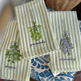 Kitchen Towel | Prezzemolo on Green Stripe