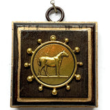 Wooden Frame with Horse Coin
