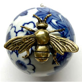 Ceramic Ball with Bee / Slight Imperfections