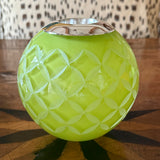 Lucy Cope Large Acid Green Trellis