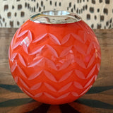 Lucy Cope Large Orange Chevron