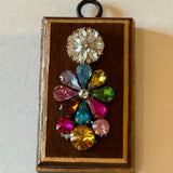 Wooden Frame with Czech Jewels
