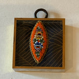 Acrylic Frame with Micro Mosaic Brooch / Slight Imperfections