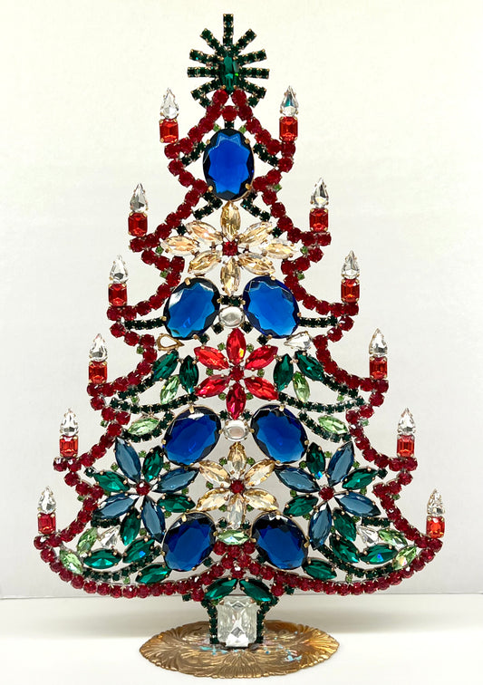 Czech Rhinestone Christmas Tree