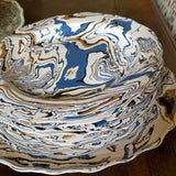 Large Marbleware Scalloped Platter