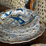 Marbleware French Scalloped Dinner Plates Set of 12