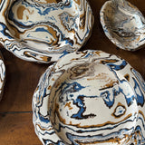 Marbleware French Scalloped Dinner Plates Set of 12