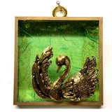 Acrylic Frame with Swan / Slight Imperfections