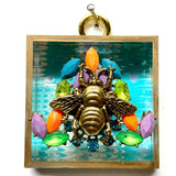 Acrylic Frame with Grande Bee on Brooch / Slight Imperfections