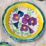 Purple Floral Plate | Louise Kaye