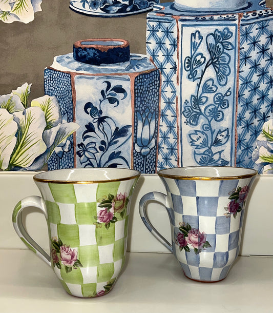 Mackenzie Childs Mugs and Sugar