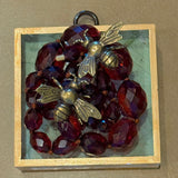 Acrylic Frame with Bees on Beads