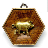 Wooden Frame with Pig