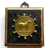 Bourbon Barrel Frame with Horse Coin