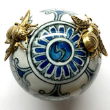 Ceramic Ball Frame with Grande Bees / Slight Imperfections
