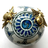 Ceramic Ball Frame with Grande Bees / Slight Imperfections
