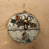 Acrylic Orb with Map and Bee