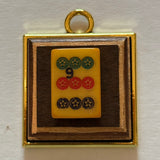 Wooden Frame with Mahjong Tile