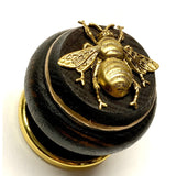 Wooden Finial Frame with Grande Bee